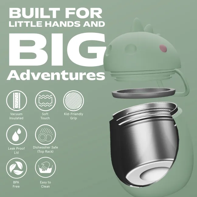 ASOBU® Bestie Lunchbox 600ml Dinosaurier