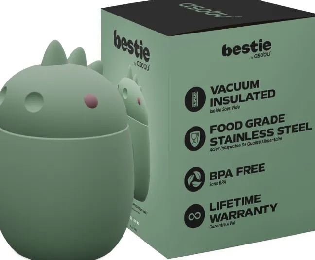 ASOBU® Bestie Lunchbox 600ml Dinosaurier