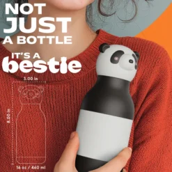 ASOBU® Bestie Trinkflasche 460ml Panda weiß