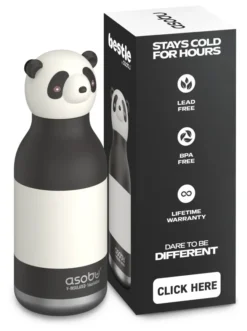 ASOBU® Bestie Trinkflasche 460ml Panda weiß