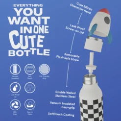 ASOBU® Bestie Trinkflasche 460ml Rakete