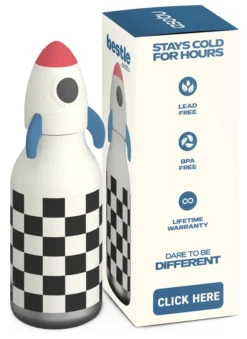 ASOBU® Bestie Trinkflasche 460ml Rakete