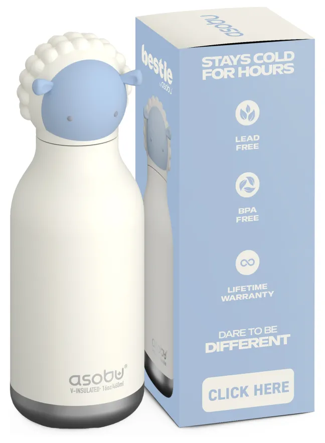 ASOBU® Bestie Trinkflasche 460ml Schaf