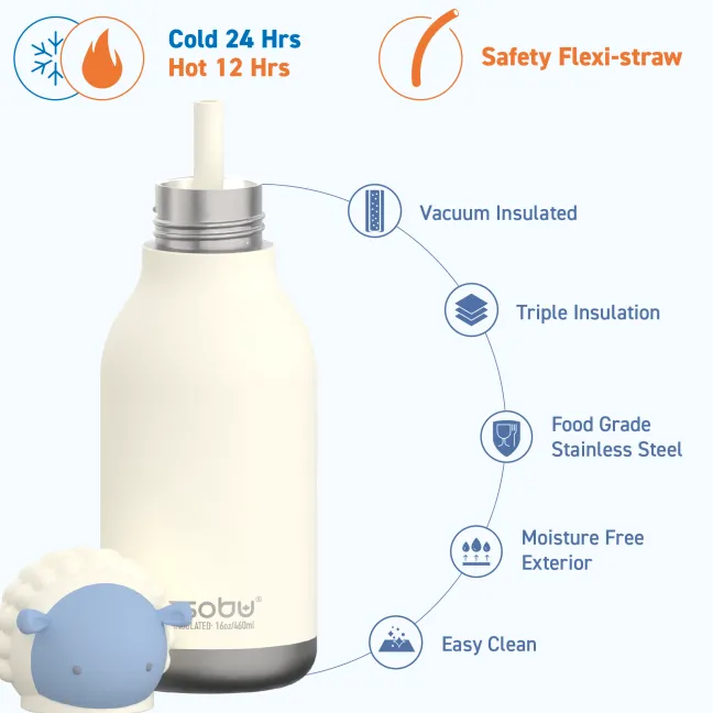 ASOBU® Bestie Trinkflasche 460ml Schaf