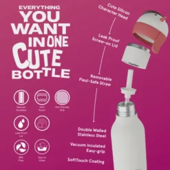 ASOBU® Bestie Trinkflasche 460ml Schneemann