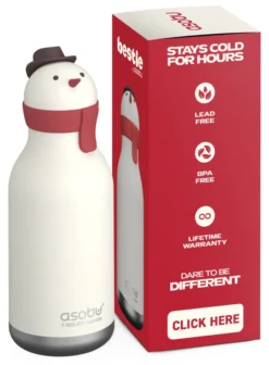 ASOBU® Bestie Trinkflasche 460ml Schneemann