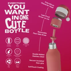 ASOBU® Bestie Trinkflasche 460ml Weihnachtsmann