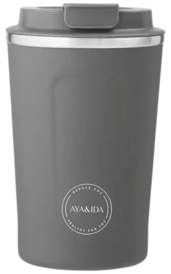 AYA&IDA CUP2GO Becher 380ml Dark Grey