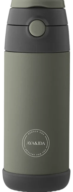 AYA&IDA Trinkflasche für Kinder 350ml Tropical Green