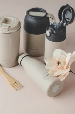AYA&IDA Trinkflasche 350ml Cream Beige