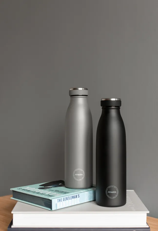 AYA&IDA Trinkflasche 500ml Dark Grey