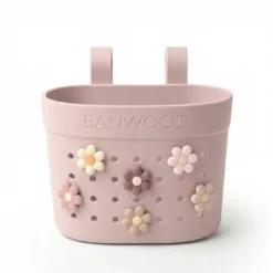 BANWOOD Pin & Ride Kinder-Lenkerkorb Fadedpink (für Laufrad, Roller & Fahrrad)