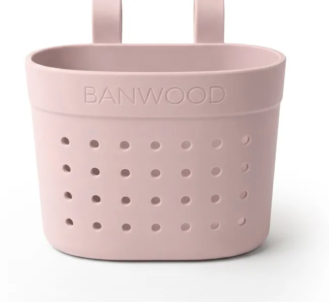 BANWOOD Pin & Ride Kinder-Lenkerkorb Fadedpink (für Laufrad, Roller & Fahrrad)