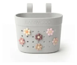 BANWOOD Pin & Ride Kinder-Lenkerkorb Ivory (für Laufrad, Roller & Fahrrad)