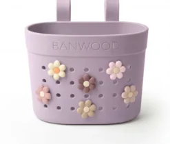 BANWOOD Pin & Ride Kinder-Lenkerkorb Lavender (für Laufrad, Roller & Fahrrad)