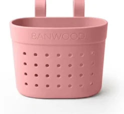 BANWOOD Pin & Ride Kinder-Lenkerkorb Raspberry (für Laufrad, Roller & Fahrrad)