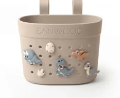 BANWOOD Pin & Ride Kinder-Lenkerkorb Sand (für Laufrad, Roller & Fahrrad)