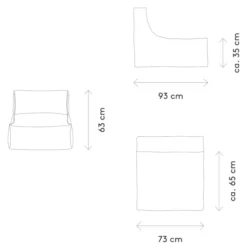 Blomus Lounger Chair STAY 70x90cm Cloud