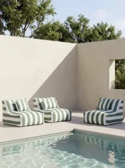 Blomus Lounger Chair STAY 70x90cm Duck Green-Lily White
