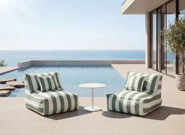 Blomus Lounger Chair STAY 70x90cm Duck Green-Lily White