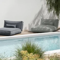 Blomus Outdoor-Bett STAY 120x190 cm Cloud Bouclé
