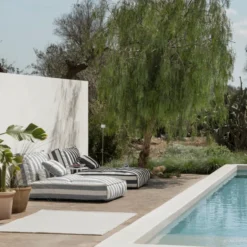 Blomus Outdoor-Bett STAY 120x190 cm Lily White/Black
