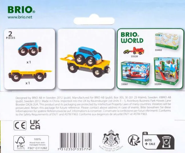 Brio Autotransporter mit Rampe 33577
