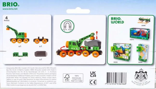Brio Cleverer Kranwagen 33698