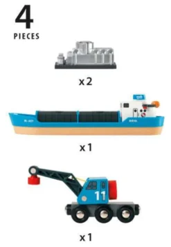 Brio Containerschiff mit Kranwagen 33534