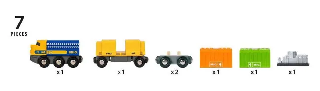 Brio Güterzug mit drei Waggons 33982