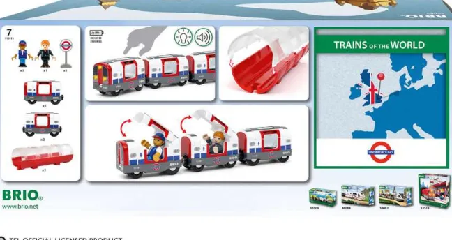 Brio Londoner U-Bahn mit Licht und Sound 36085