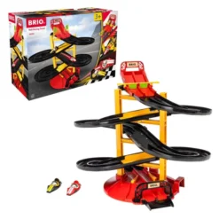 Brio Rennbahn-Turm mit zwei Rennwagen 30550