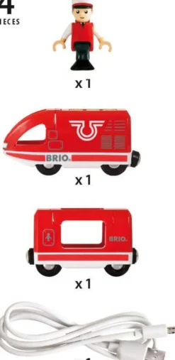 Brio Roter Akku-Reisezug 33746