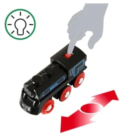 Brio Schwarze Akku-Lok mit Mini-USB 33599