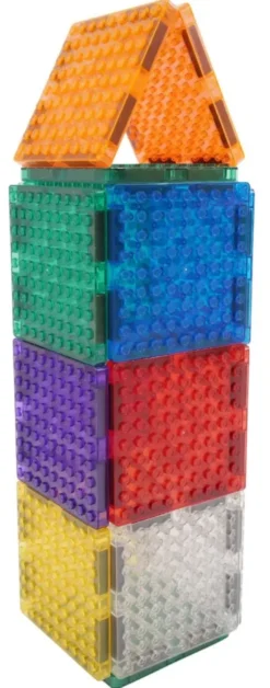 Cleverclixx® Magentbausteine Brick Tiles Pack Intense 16 Teile