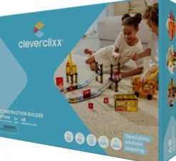 Cleverclixx® Magentbausteine Construction Builder Bausatz Intense 48 Teile