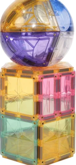 Cleverclixx® Magentbausteine Curved Dome Pack Intense 47 Teile