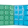 Cleverclixx® Magentbausteine Große Grundplatten blau/grün 2 Teile