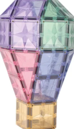Cleverclixx® Magentbausteine Großer Kreativ-Bausatz Pastell 125 Teile