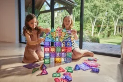 Cleverclixx® Magentbausteine Großer Kreativ-Bausatz Pastell 125 Teile