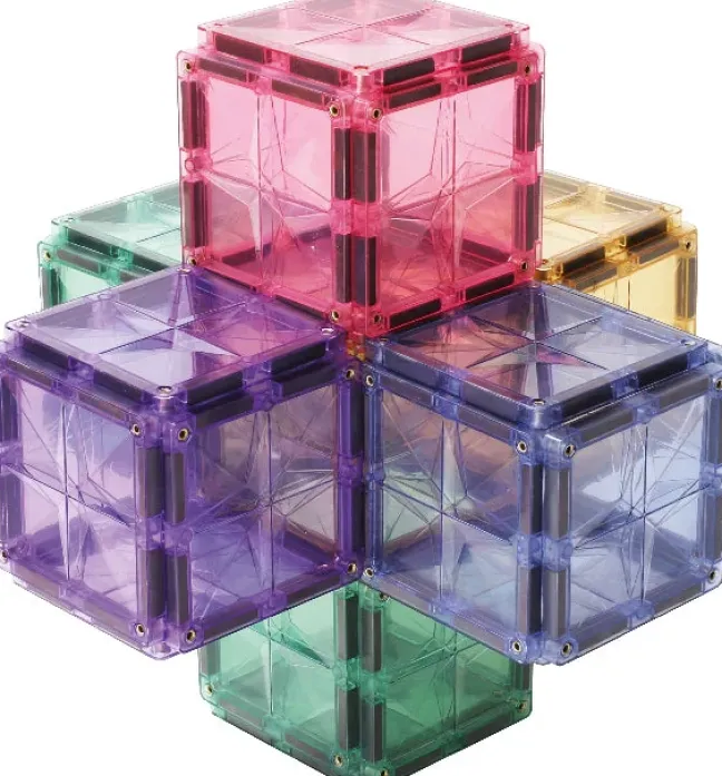 Cleverclixx® Magentbausteine Kompakt-Bausatz Pastell 36 Teile