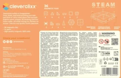 Cleverclixx® Magentbausteine Kompakt-Bausatz Pastell 36 Teile
