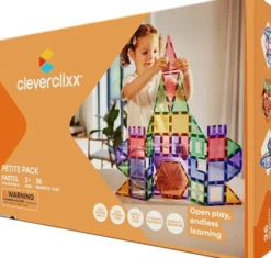 Cleverclixx® Magentbausteine Kompakt-Bausatz Pastell 36 Teile