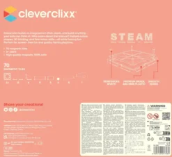 Cleverclixx® Magentbausteine Kugelbahn Kreativ-Bausatz Pastell 70 Teile