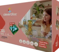 Cleverclixx® Magentbausteine Magic Forest Bausatz Pastel 65 Teile