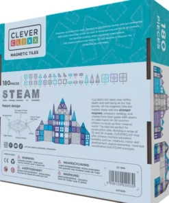 Cleverclixx® Magentbausteine Mega-Eiskristall-Bausatz 180 Teile