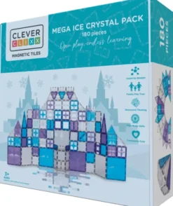 Cleverclixx® Magentbausteine Mega-Eiskristall-Bausatz 180 Teile