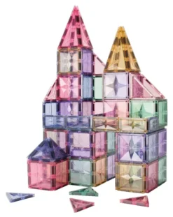 Cleverclixx® Magentbausteine Mega-Kreativ-Bausatz Pastell 210 Teile