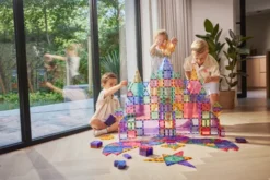 Cleverclixx® Magentbausteine Mega-Kreativ-Bausatz Pastell 210 Teile