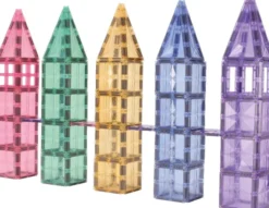 Cleverclixx® Magentbausteine Mega-Kreativ-Bausatz Pastell 210 Teile